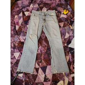 Vintage Y2K X2 Denim Laboratory Jeans Mens 36x32 Blue Cotton Bootcut Baggy